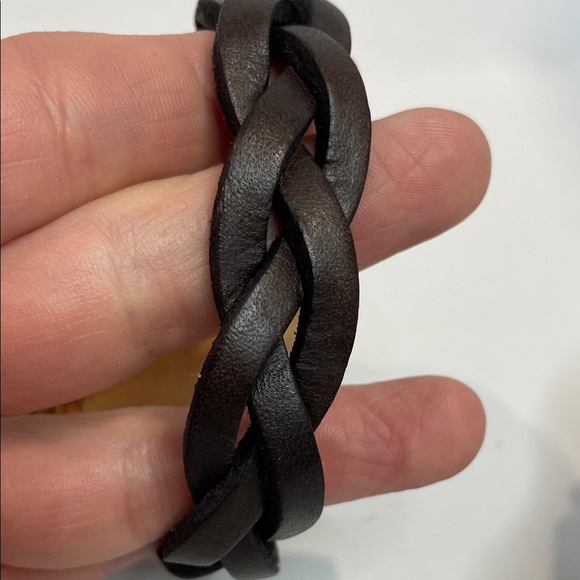 Justin Boots Braided Leather Bracelets - Tan, Brown, Turquoise - Picture 3 of 5